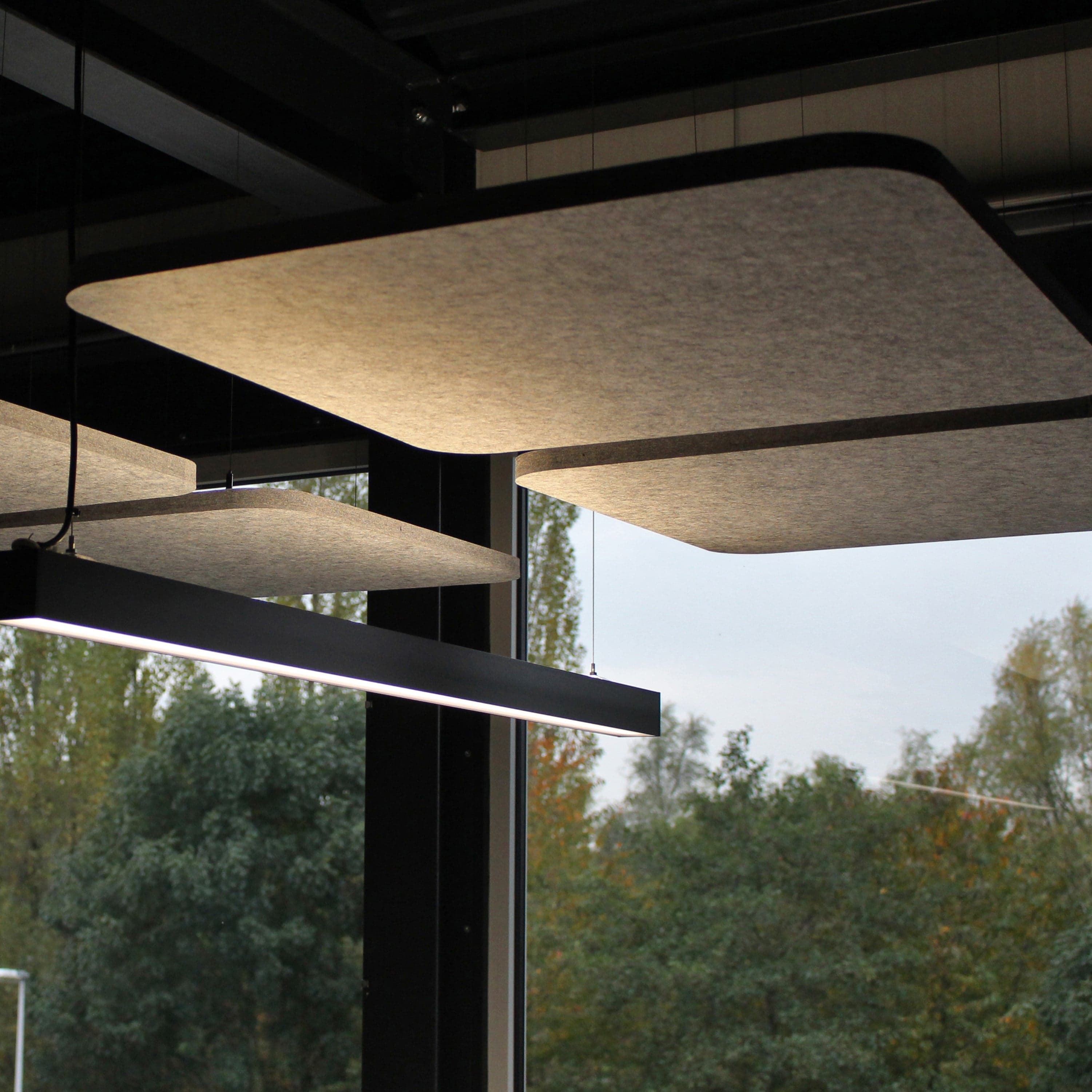 EASYfelt PET-vilt akoestisch Plafondeiland Square